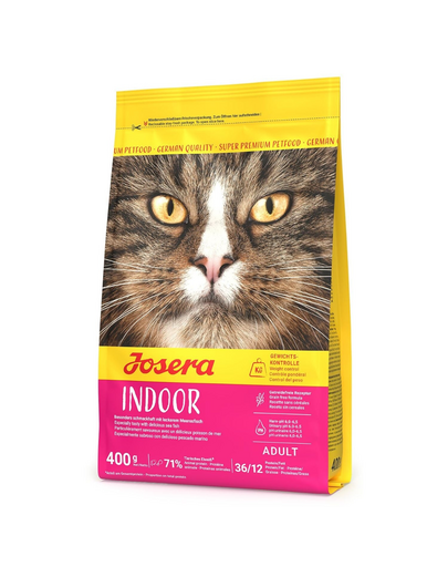 JOSERA Indoor Cat 400 g cu pește hrană pisici de interior și sterilizate
