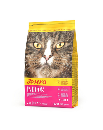 JOSERA Indoor Cat cu pește 2 kg hrană uscată pentru pisici de interior și sterilizate
