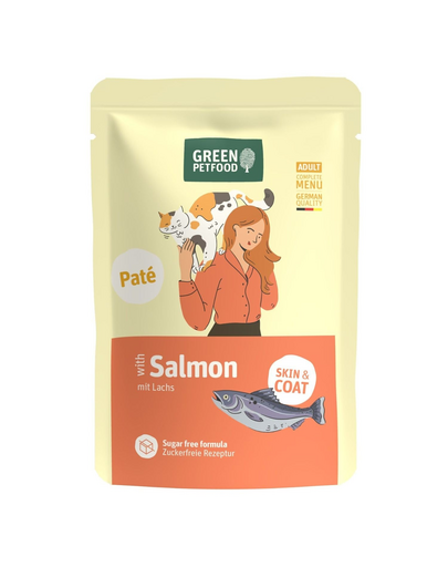 GREEN PETFOOD Cat Paté cu somon 85 g pate cu somon pentru pisici