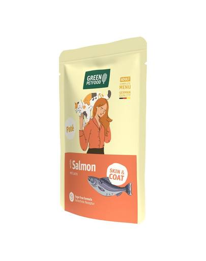 GREEN PETFOOD Cat Paté with Salmon 85 g z łososiem, pasztet dla kotów