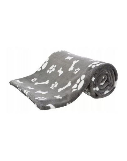 TRIXIE Kenny pătură din fleece pentru câini 150 × 100 cm, gri