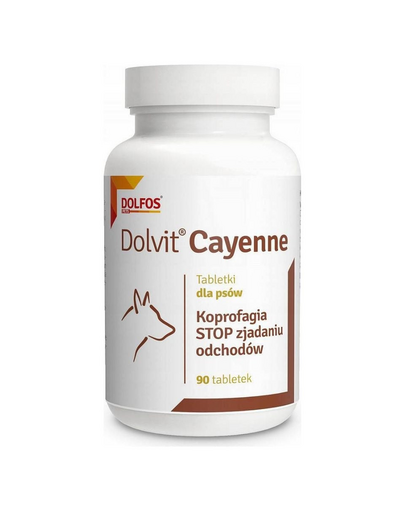 DOLFOS Dolvit Cayenne supliment câini împotriva consumului de fecale, 90 tablete