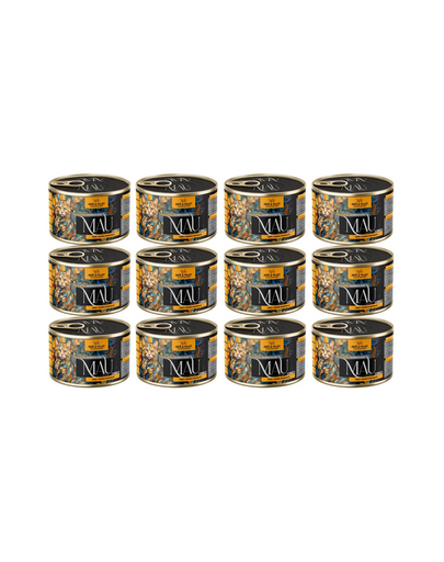 MAU Pate & Filet Curcan cu unt de arahide 12x185 g hrană umedă pentru pisici