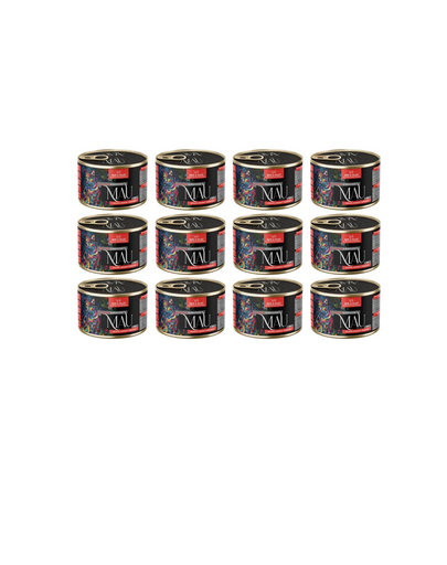 MAU Pate & Filet Vită cu cartofi dulci și rozmarin 12x185 g hrană umedă pentru pisici
