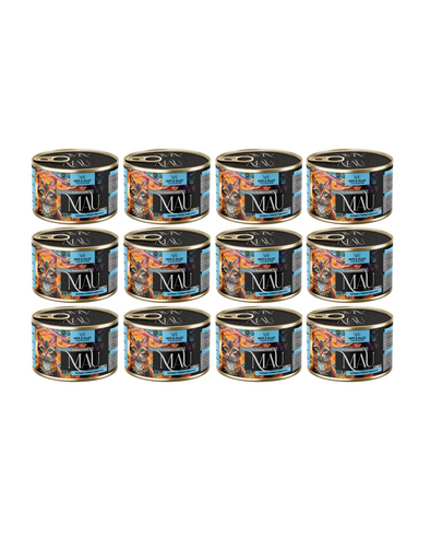 MAU Pate & Filet Sebastă cu violetă tricoloră 12x185 g hrană umedă pentru pisici