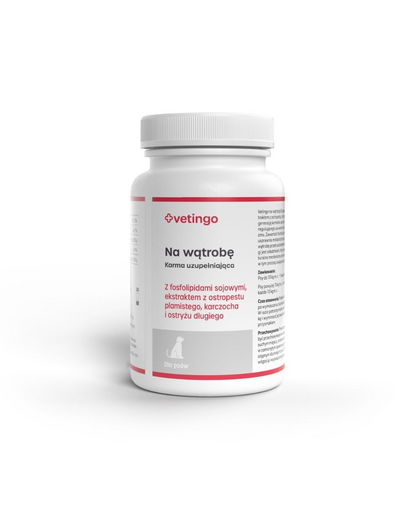 VETINGO Suport hepatic pentru câini 60 capsule