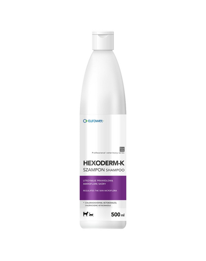 EUROWET Hexoderm-K șampon dermatologic câini și pisici 500 ml