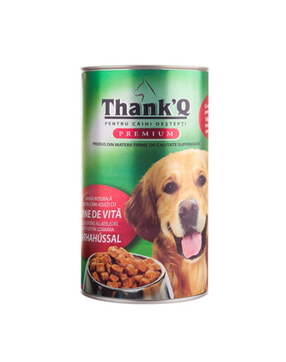 THANK'Q hrană cu vită pentru câini adulți 1240 g