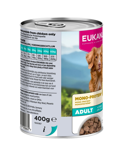 EUKANUBA Special Care Adult MonoProtein Chicken 400 g kurczak, monobialkowa karma mokra dla psów