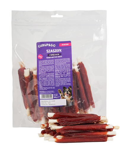 CHRUP&GO Frigăruie 24x500 g recompense pentru câini, cu piept de rață