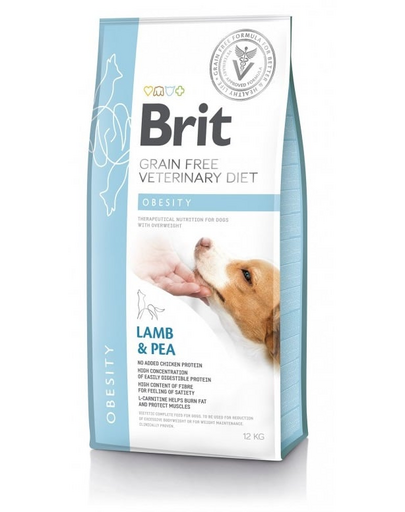 BRIT Veterinary Diet Dog Obesity 2x12 kg hrană dietetică pentru câini cu exces de greutate