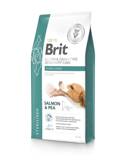 BRIT Veterinary Care Dog Gluten Grain Free Sterilised 2x12 kg hrană uscată pentru câini sterilizați
