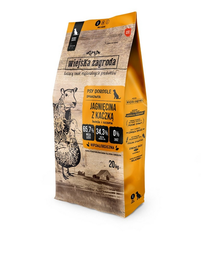 Jagnięcina z kaczką chrupki S 20 kg
