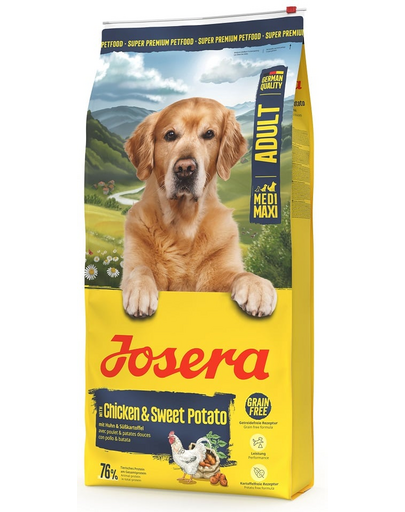 JOSERA Chicken with Sweet Potato Adult 12,5kg hrană câine talie medie și mare
