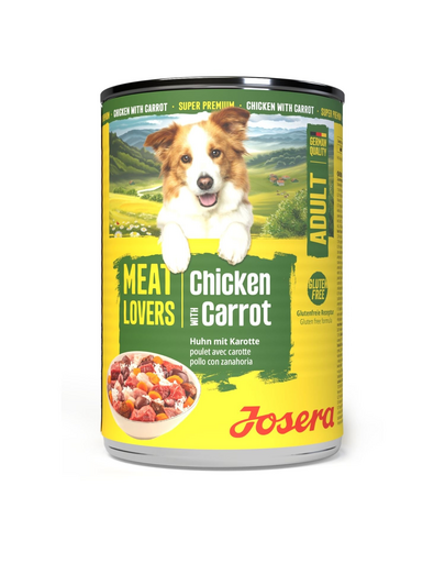 JOSERA Meat Lovers Menu pui și morcov 400 g hrană câini