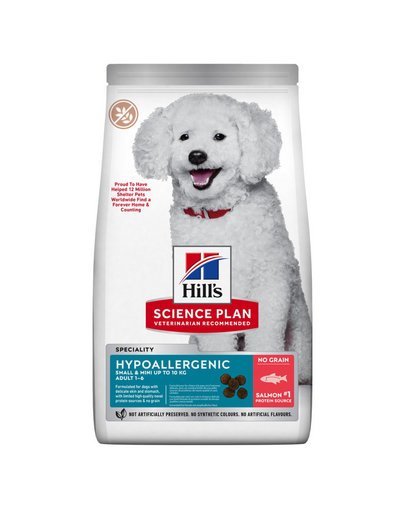 HILL'S Science Plan Canine Adult Small &amp; Mini Hypoallergenic Salmon 6kg hrană câini adulți rase mici, cu somon