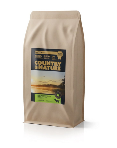 COUNTRY&amp;NATURE Duck with Turkey Recipe 9kg alimente hipoalergenice pentru caini, cu rata si curcan