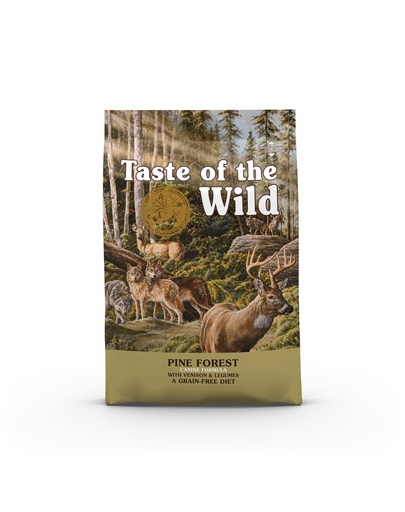 TASTE OF THE WILD Pine Forest 2x5,6 kg hrană uscată câini, cu cerb și leguminoase