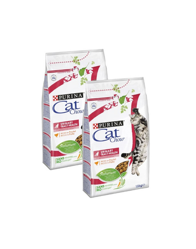 PURINA Cat Chow Special Care Urinary Tract Health 3 kg (2x1,5 kg) hrană pisici adulte, cu pui, pentru tract urinar