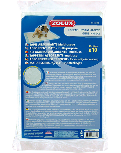 ZOLUX 10 covorașe absorbante 40 x 60cm