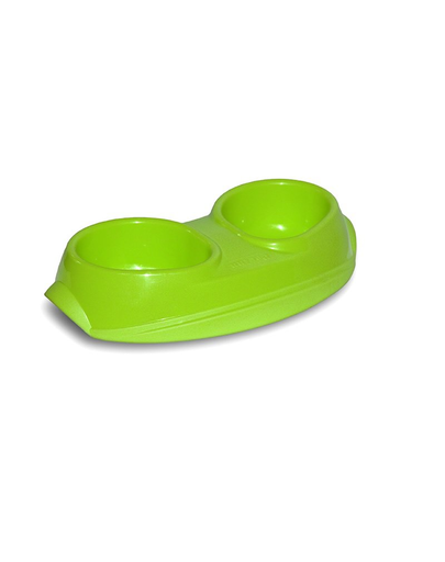 PET INN Bol Space Bowl Classic line 2x200 ml verde