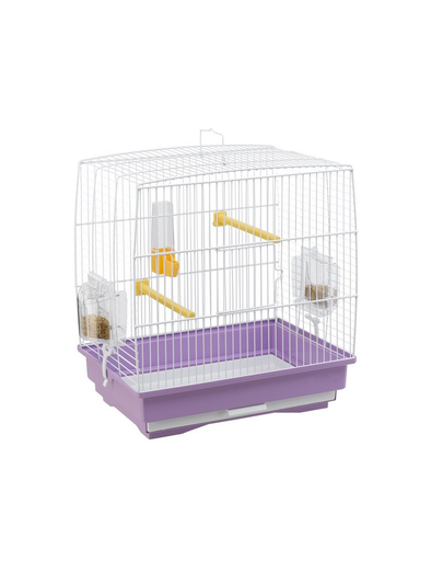 FERPLAST Rekord 1 Colivie pentru canari si alte pasari mici, violet/alb