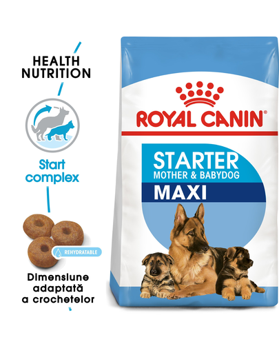 Royal Canin Maxi Starter Mother & Babydog gestatie/ lactatie pui hrana uscata caine, 4 kg
