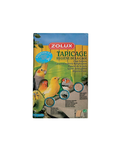 ZOLUX Foi de șmirghel pentru colivie - mici 35 x 21 cm