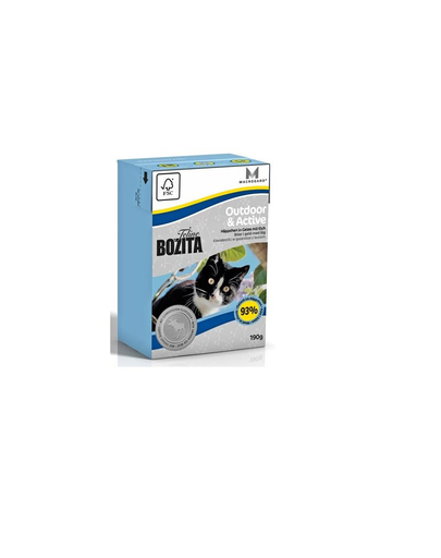BOZITA  Outdoor and active Hrana umeda pentru pisici, cu pui si elan 190 g