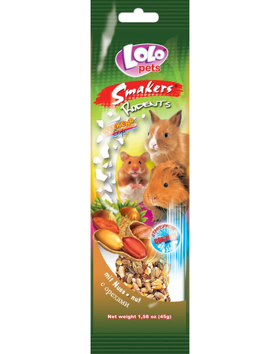 LOLO PETS Smakers cu nuci pentru rozătoare "Weekend style "