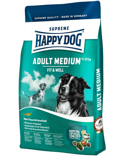 HAPPY DOG Fit & well Adult Medium 4 kg