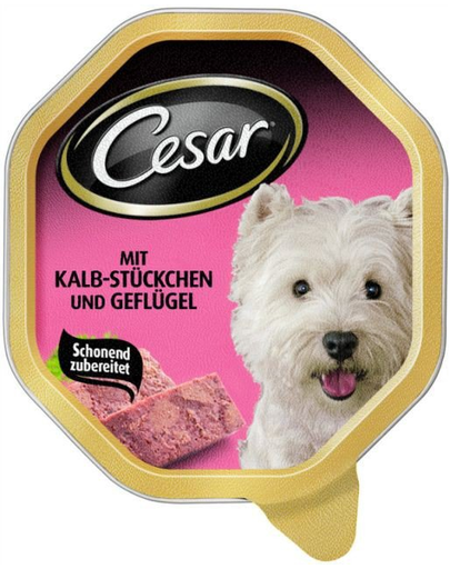 CESAR cu vițel și curcan 150 g