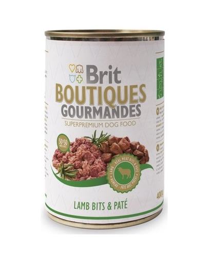 BRIT bucățele de miel & pate 400 g