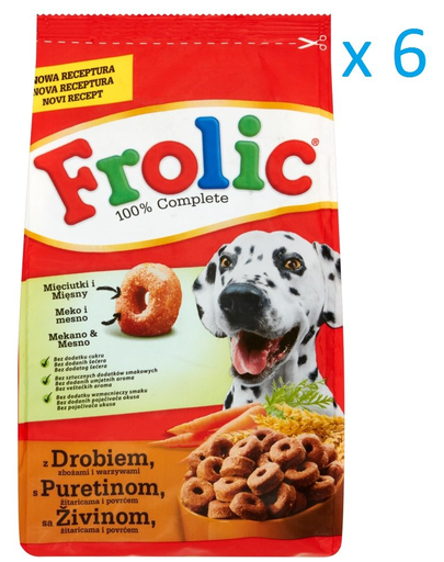FROLIC pasăre cu legume și cereale 8 kg + 4 kg