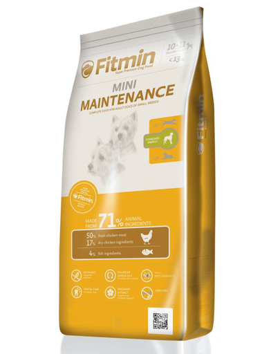 FITMIN Mini Maintenance Hrana uscata caini adulti talie mica, cu pui si peste 1.5 kg