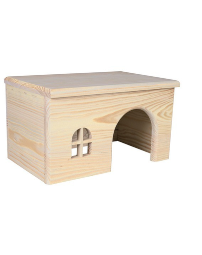 TRIXIE Căsuță din lemn pentru porcușori de guinea 28 x 16 x 18 cm