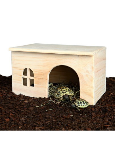 TRIXIE Căsuță din lemn pentru porcușori de guinea 28 x 16 x 18 cm