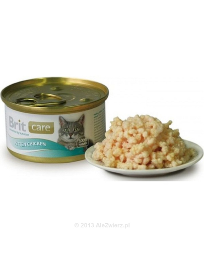 BRIT pentru pisoi cu găină 80 g