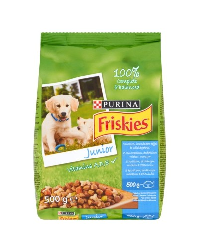 FRISKIES Junior Hrana uscata pentru catei, cu pui si legume 500 g