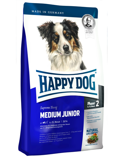 HAPPY DOG Medium junior 25 1 kg