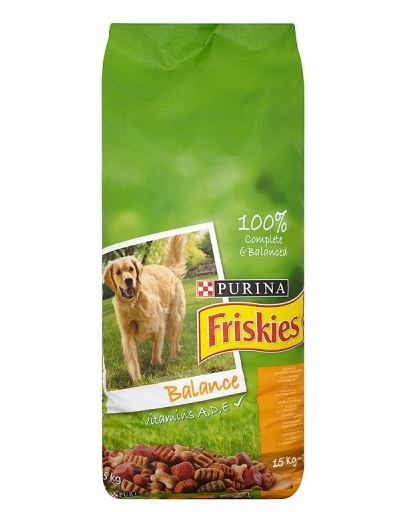 FRISKIES Balance hrana uscata caini adulti, cu pui si legume 15 kg