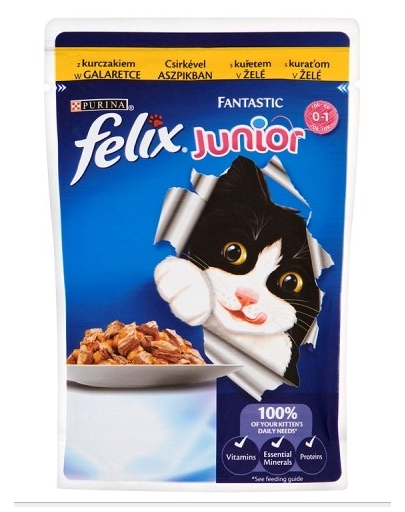 FELIX Fantastic pentru pisoi cu pui 100 g
