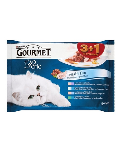 Gourmet Perle Duet plicuri cu pește 3+1 4 x 85 g
