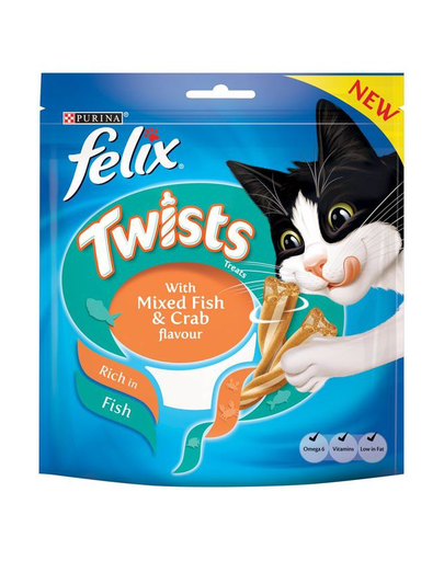 FELIX Twists Crab și Pește 100g