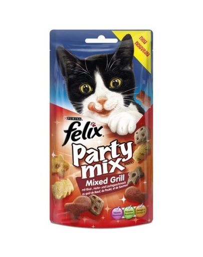 FELIX Party Mix Mixed Barbecue cu arome de vită pui și somon