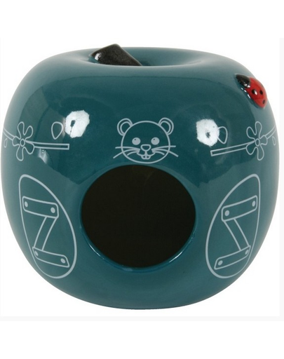 ZOLUX Căsuță ceramică măr albastru