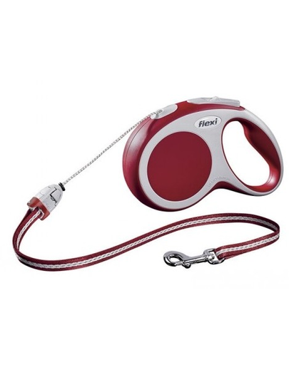 FLEXI Lesă Vario S frânghie 5 M red