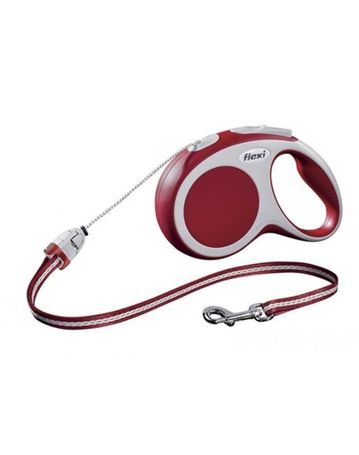 FLEXI Lesă Vario S frânghie 8 M red