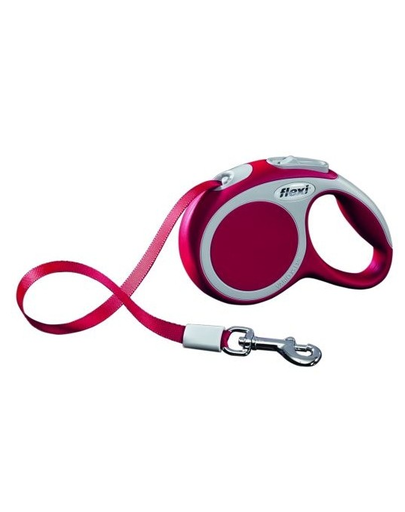 FLEXI Lesă Vario XS bandă 3 M red
