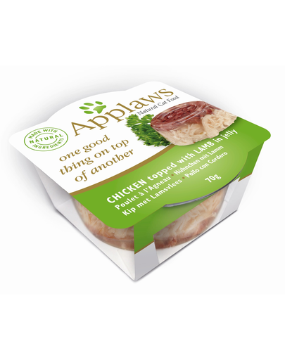 Applaws hrană umedă cu pui și miel 70 g